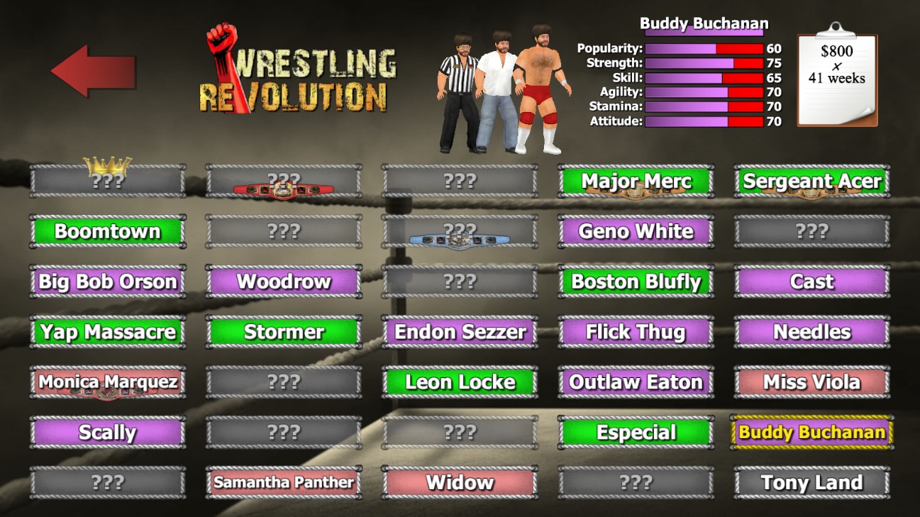 摔跤帝国手机版Wrestling Empire截图1