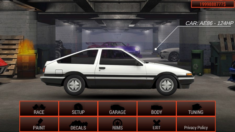 Japan Drag Racing 2D日本赛车竞速破解版截图1